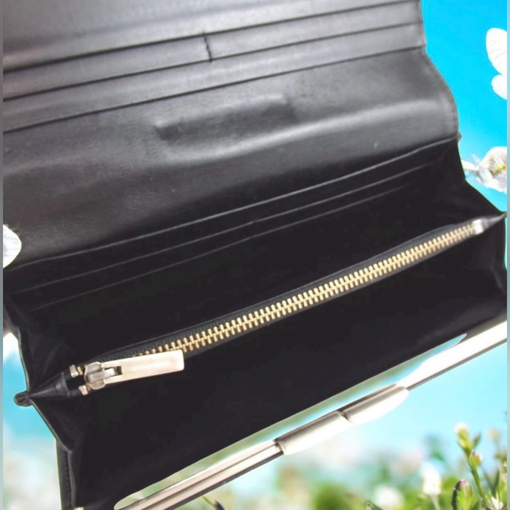 BURBERRY Nova Check Patent Leather Kisslock Long Wallet ๐ - Picture 5 of 12